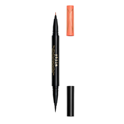 Stila Stay All Day® Dual-Ended Waterproof Liquid Eye Liner: Shimmer Micro Tip Tequila Sunrise and Intense Black - ScentiMelti Home Fragrance, Beauty & Gifts UK