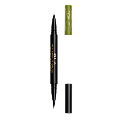 Stila Stay All Day® Dual-Ended Waterproof Liquid Eye Liner: Shimmer Micro Tip - Mojito and Intense Black - ScentiMelti Home Fragrance, Beauty & Gifts UK