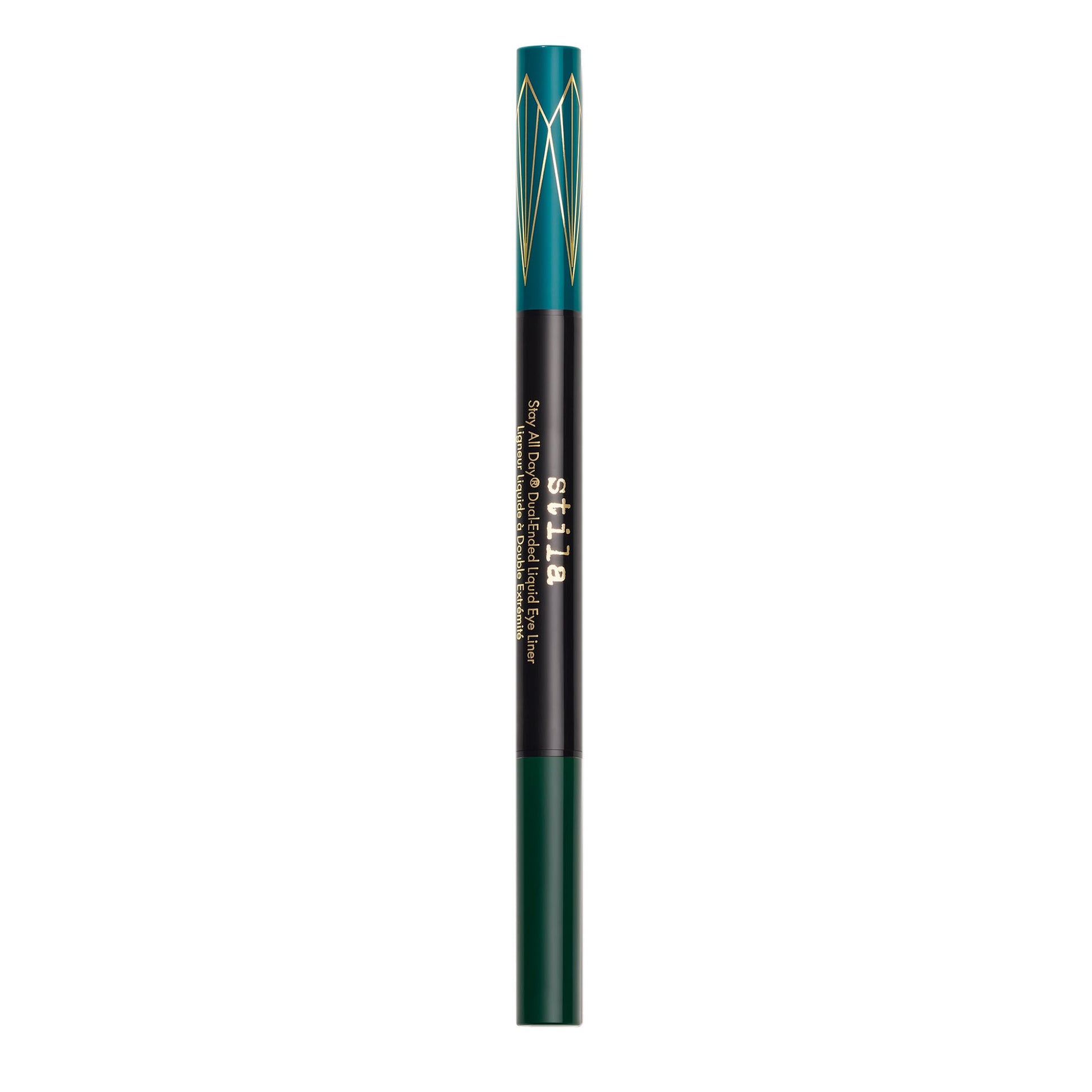 Stila Stay All Day® Dual-Ended Waterproof Liquid Eye Liner: Two Colours - Teal and Intense Jade - ScentiMelti Home Fragrance, Beauty & Gifts UK