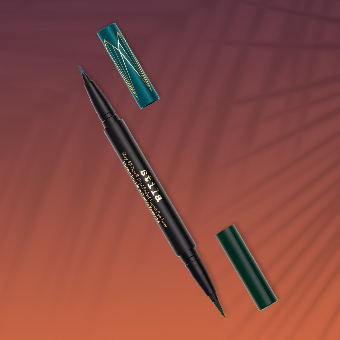 Stila Stay All Day® Dual-Ended Waterproof Liquid Eye Liner: Two Colours - Teal and Intense Jade - ScentiMelti Home Fragrance, Beauty & Gifts UK