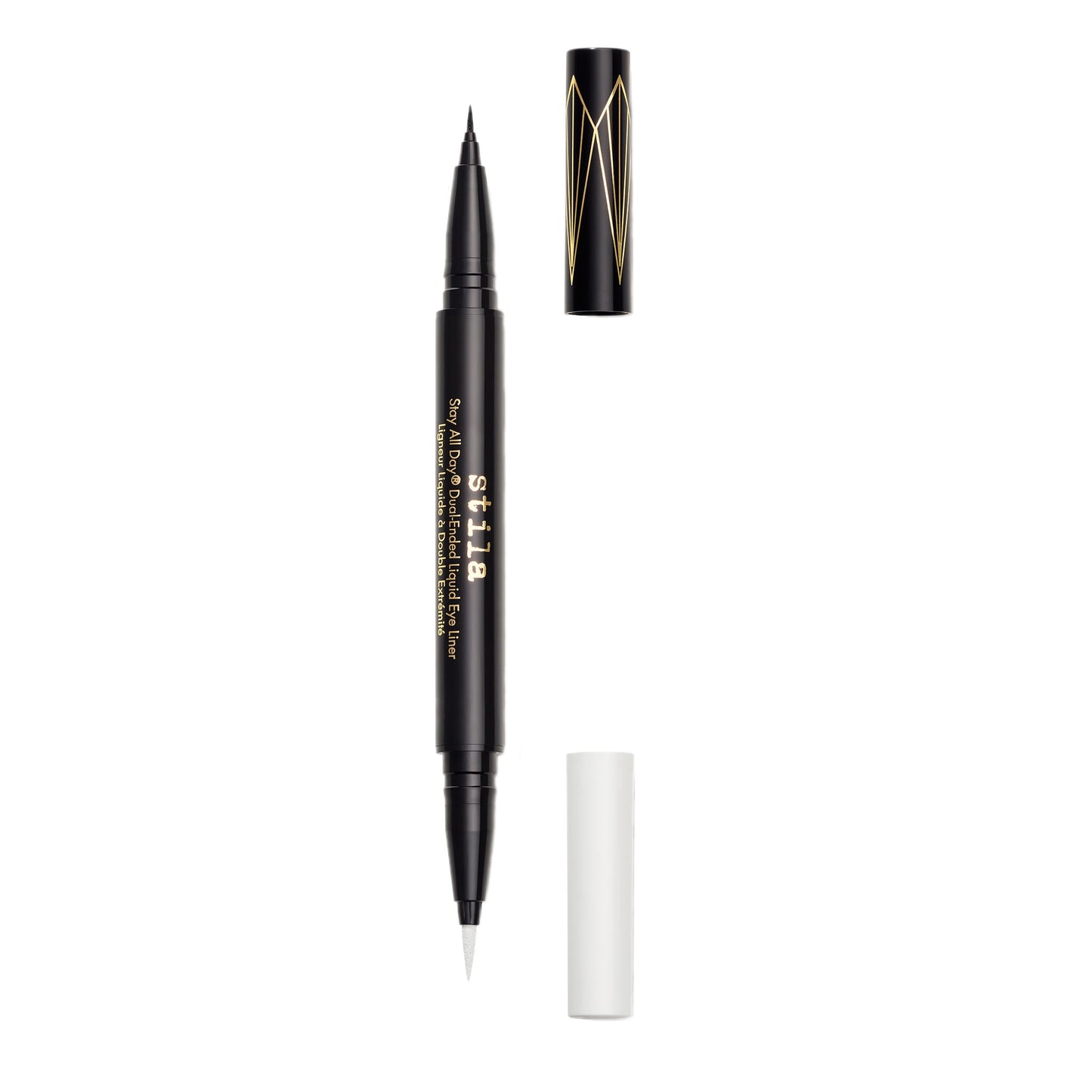 Stila Stay All Day® Dual-Ended Waterproof Liquid Eye Liner: Two Colours - Intense Black and Snow - ScentiMelti Home Fragrance, Beauty & Gifts UK