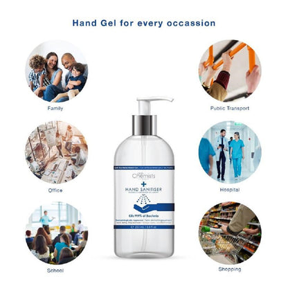 skinChemists London Hand Sanitiser 250ml High Strength, MADE IN UK Grace Beauty ScentiMelti Wax Melts