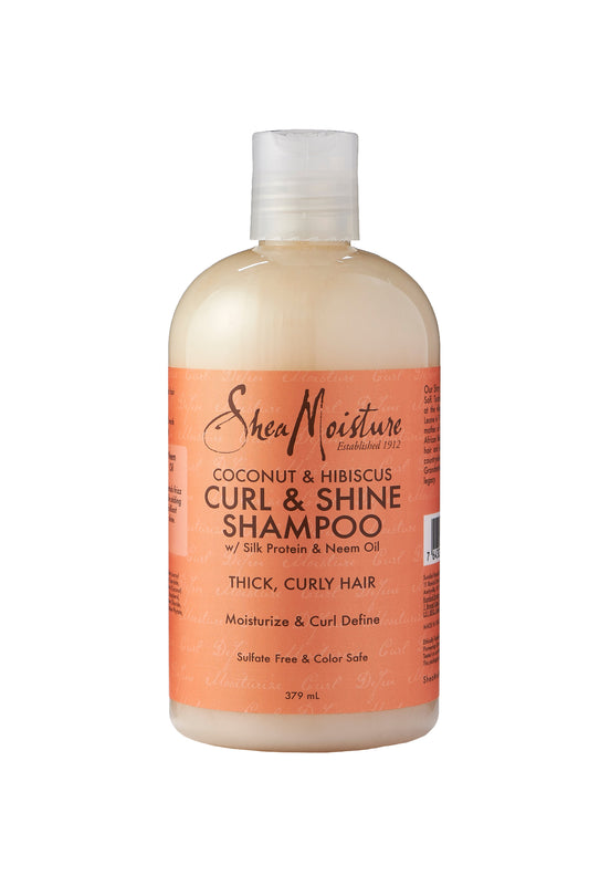 SheaMoisture Coconut and Hibiscus Curl & Shine Shampoo 379ml - ScentiMelti Home Fragrance, Beauty & Gifts UK