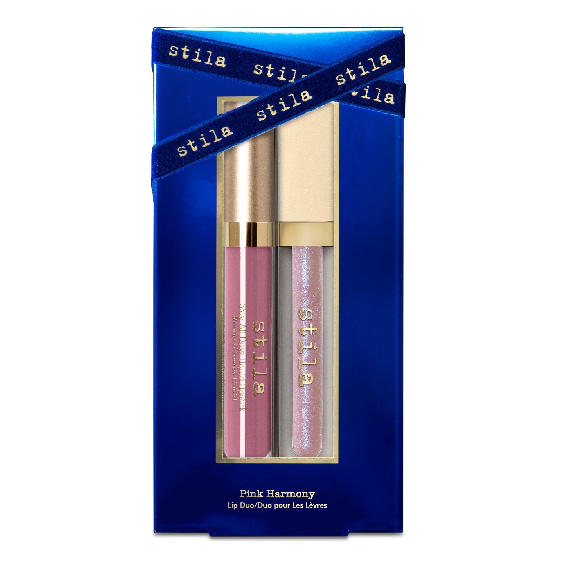 Stila Pink Harmony Liquid Lipstick & Lip Gloss Set - ScentiMelti Home Fragrance, Beauty & Gifts UK