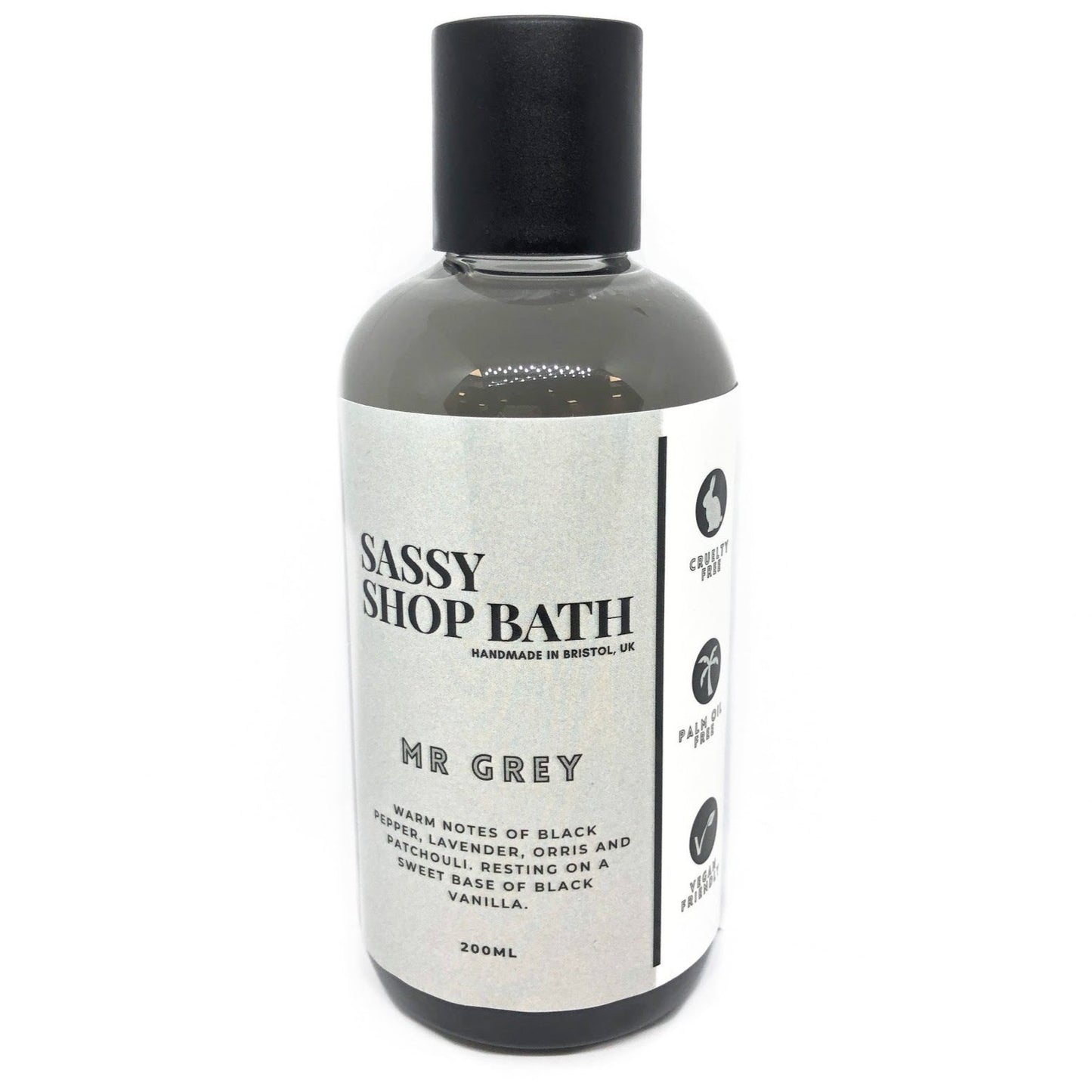 Sassy Shop Bath 3 in 1 Wash - Mr Grey 200ml - ScentiMelti Home Fragrance, Beauty & Gifts UK