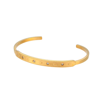 18K Gold Plated Star Cuff Bangle Bracelets - ScentiMelti  18K Gold Plated Star Cuff Bangle Bracelets