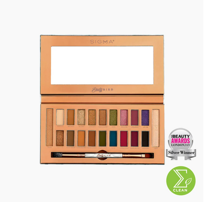 Sigma Beauty Dream Eye and Cheek Palette Collaboration with Beautybird - 18 eyeshadows | 2 highlighters | Dual-ended brush - ScentiMelti Home Fragrance, Beauty & Gifts UK