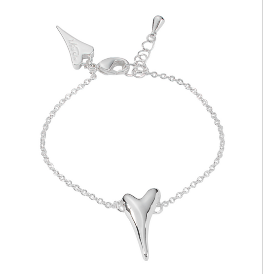 Bracelet silver with a small bubble heart shaped pendant - ScentiMelti Home Fragrance, Beauty & Gifts UK