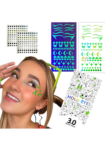 HOLO EYES self adhesive UV eye stickers - Green - ScentiMelti Home Fragrance, Beauty & Gifts UK