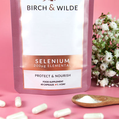 Elemental Selenium Supplement Capsules x 60 | 2 Month Refill Pouch Birch & Wilde ScentiMelti Wax Melts