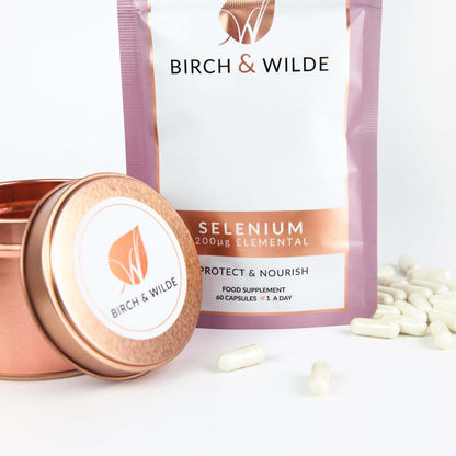 Elemental Selenium Supplement Capsules x 60 | 2 Month Refill Pouch Birch & Wilde ScentiMelti Wax Melts