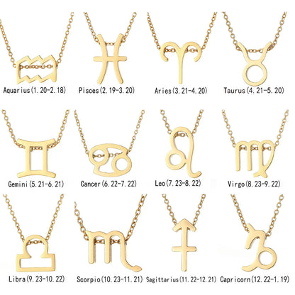 Zodiac Sign Splendour Necklace - Gold/Silver - ScentiMelti Home Fragrance, Beauty & Gifts UK