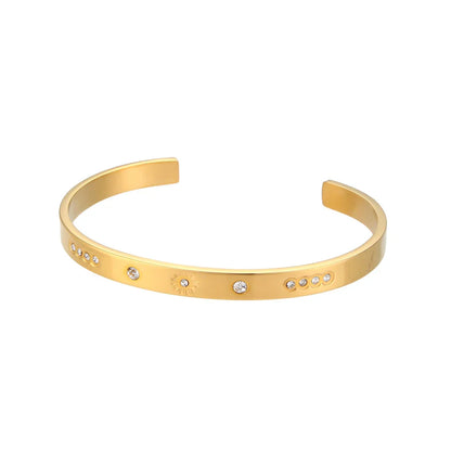 18K Gold Plated Star Cuff Bangle Bracelets - ScentiMelti  18K Gold Plated Star Cuff Bangle Bracelets