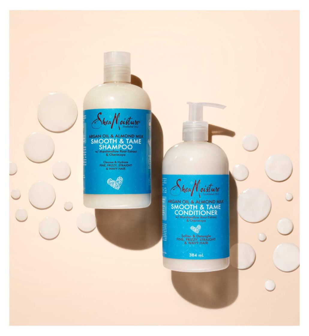 SheaMoisture Argan Oil & Almond Milk Smooth & Tame Conditioner 384ml - ScentiMelti Home Fragrance, Beauty & Gifts UK