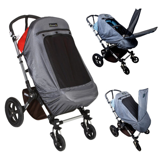 SnoozeShade Plus Deluxe (6m+) Universal-fit buggy & pushchair sun shade & baby sleep aid | Blocks up to 97.5% of UV - ScentiMelti Home Fragrance, Beauty & Gifts UK