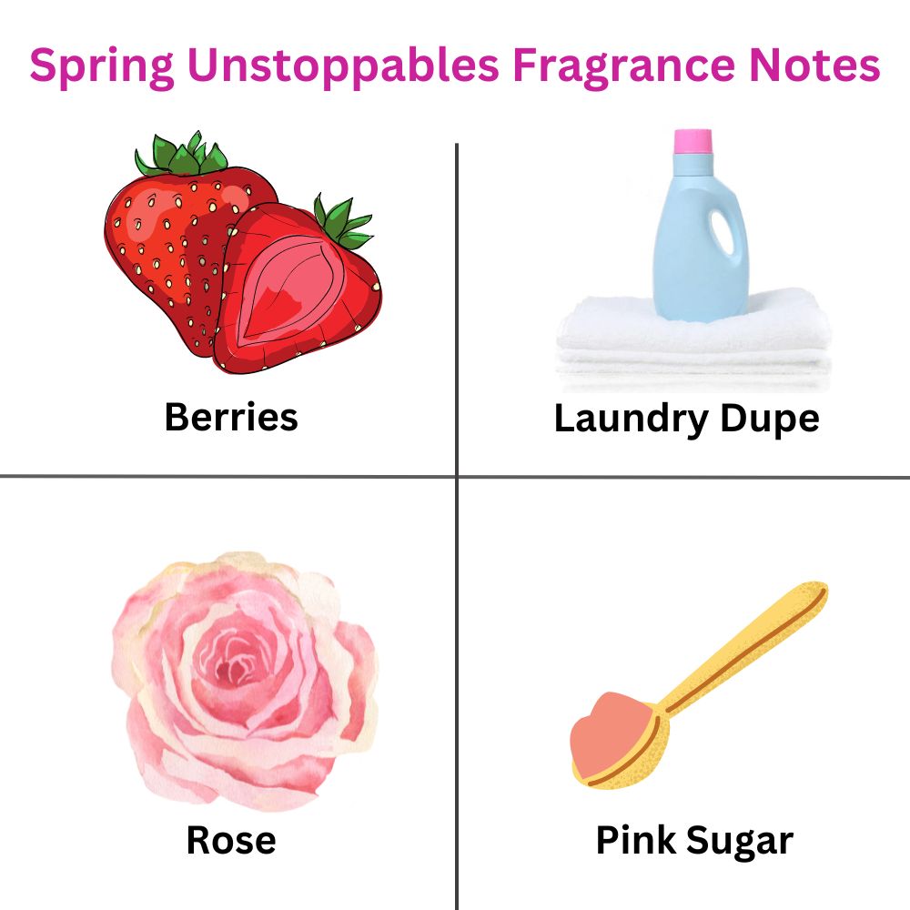 SPRING UNSTOPPABLES Laundry Fragrance Inspired Luxury Scented Upholstery Carpet Freshener 250g - ScentiMelti  SPRING UNSTOPPABLES Laundry Fragrance Inspired Luxury Scented Upholstery Carpet F