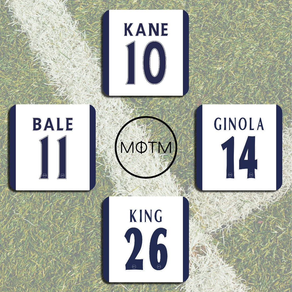 Tottenham Hotspur Premier League Legends Football Coasters - Set of 4 MOTM Football ScentiMelti Wax Melts