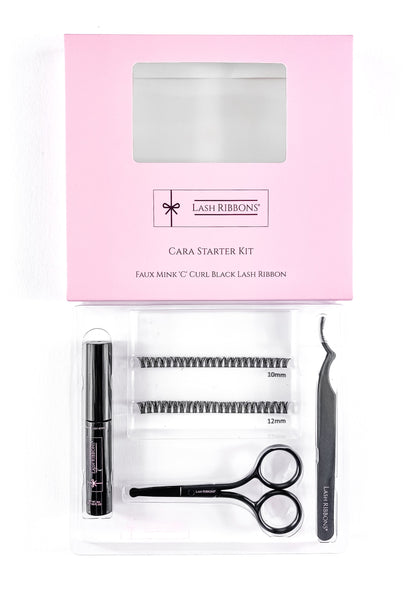 Boxed 'C' Curl Black Half Lash Ribbons® Starter Kit (With Ultimate Bond) - ScentiMelti  Boxed 'C' Curl Black Half Lash Ribbons® Starter Kit (With Ultimate Bond)