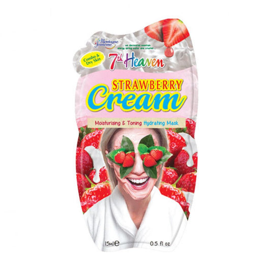 7th Heaven Strawberry Cream Hydrating Mask with Pulped Strawberries and Juiced Aloe Vera to Moisturise and Tone Skin, Ideal for Dry and Combination Skin, 15ml Beauty Goddess ScentiMelti Wax Melts