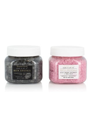 Sunday Rain Bath Crystals Duo Gift Set - ScentiMelti Home Fragrance, Beauty & Gifts UK