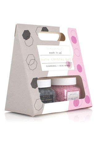 Sunday Rain Bath Crystals Duo Gift Set - ScentiMelti Home Fragrance, Beauty & Gifts UK