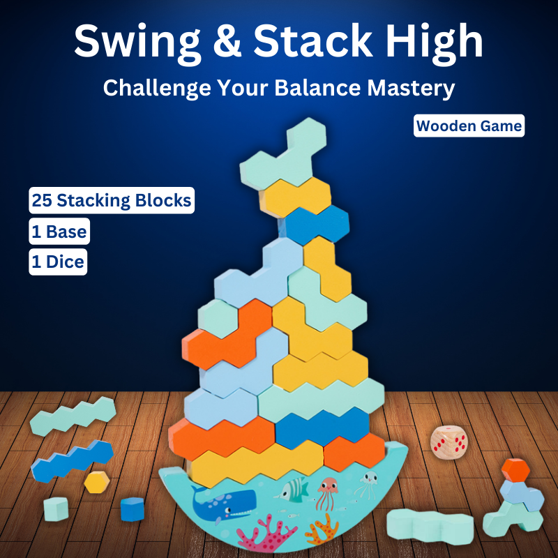 Wooden Tower Balance Game - ScentiMelti Home Fragrance, Beauty & Gifts UK