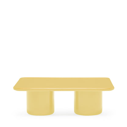 Mag Rectangular Coffee Table Yellow 80 x 60cm - ScentiMelti Home Fragrance, Beauty & Gifts UK