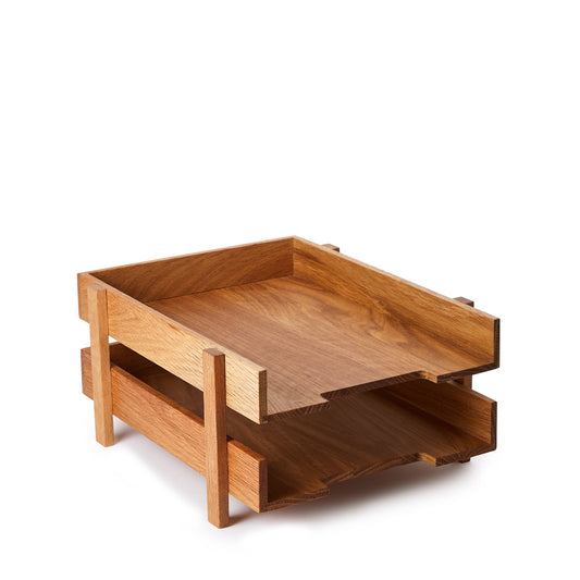 Vidar Stacked Desk Tray Oak The Conran Shop ScentiMelti Wax Melts