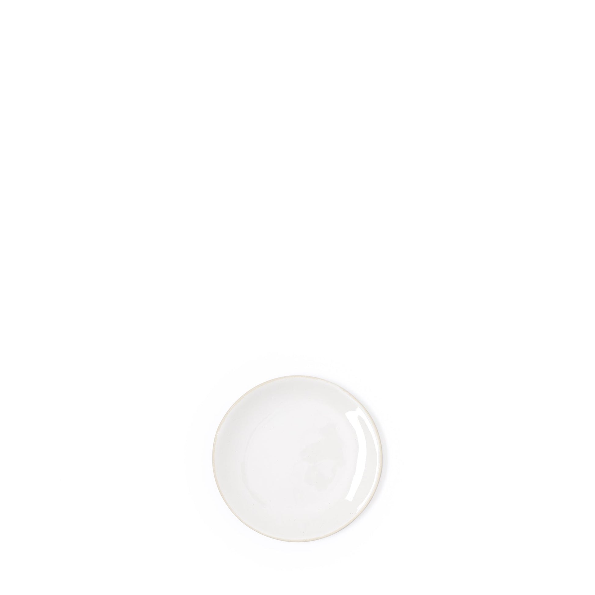 Organic Sand Side Plate White 19cm - ScentiMelti Home Fragrance, Beauty & Gifts UK