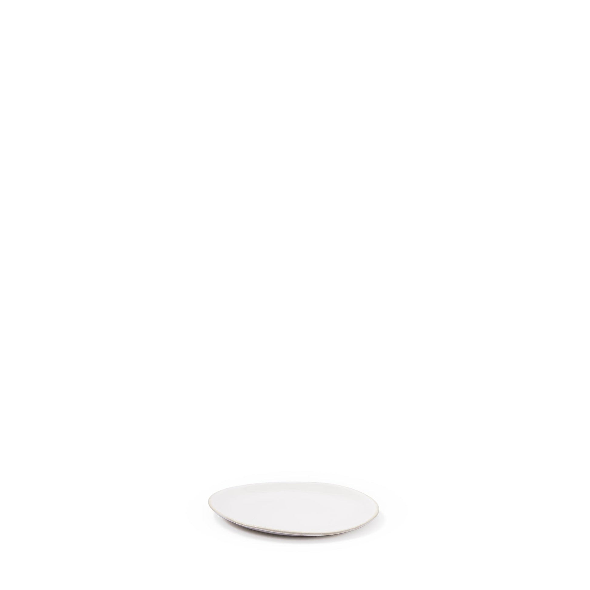 Organic Sand Side Plate White 19cm - ScentiMelti Home Fragrance, Beauty & Gifts UK