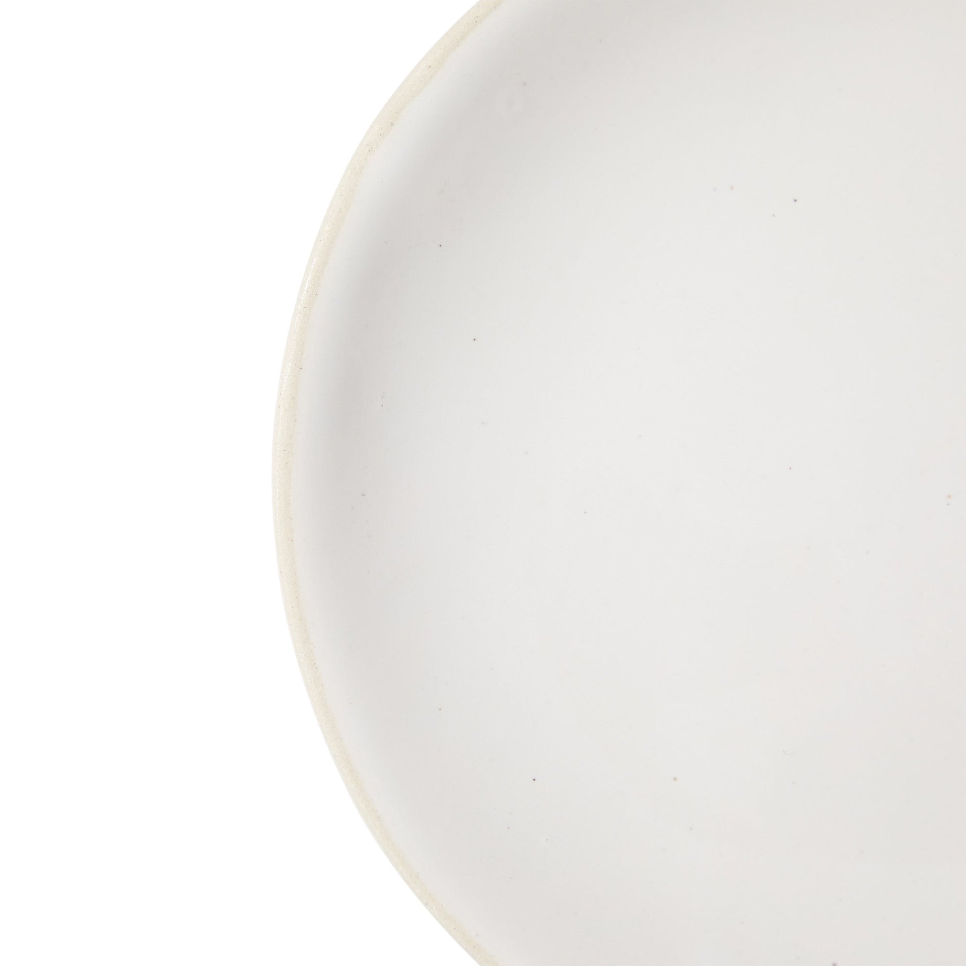 Organic Sand Side Plate White 19cm - ScentiMelti Home Fragrance, Beauty & Gifts UK