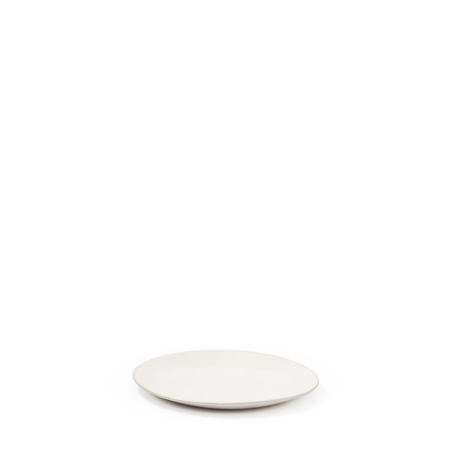 Organic Sand Dinner Plate White 28cm - ScentiMelti Home Fragrance, Beauty & Gifts UK