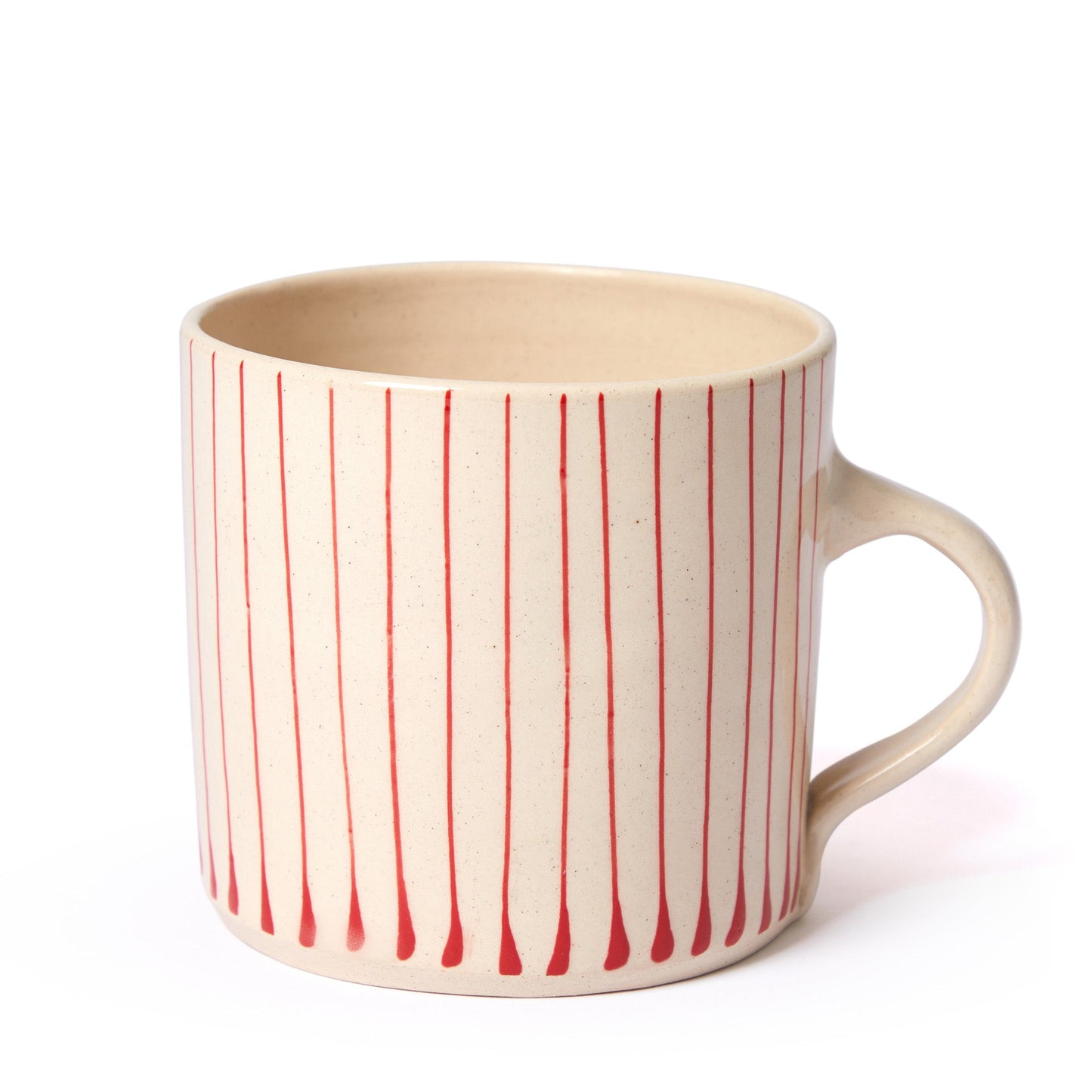 Stripe Breakfast Mug Red - ScentiMelti Home Fragrance, Beauty & Gifts UK