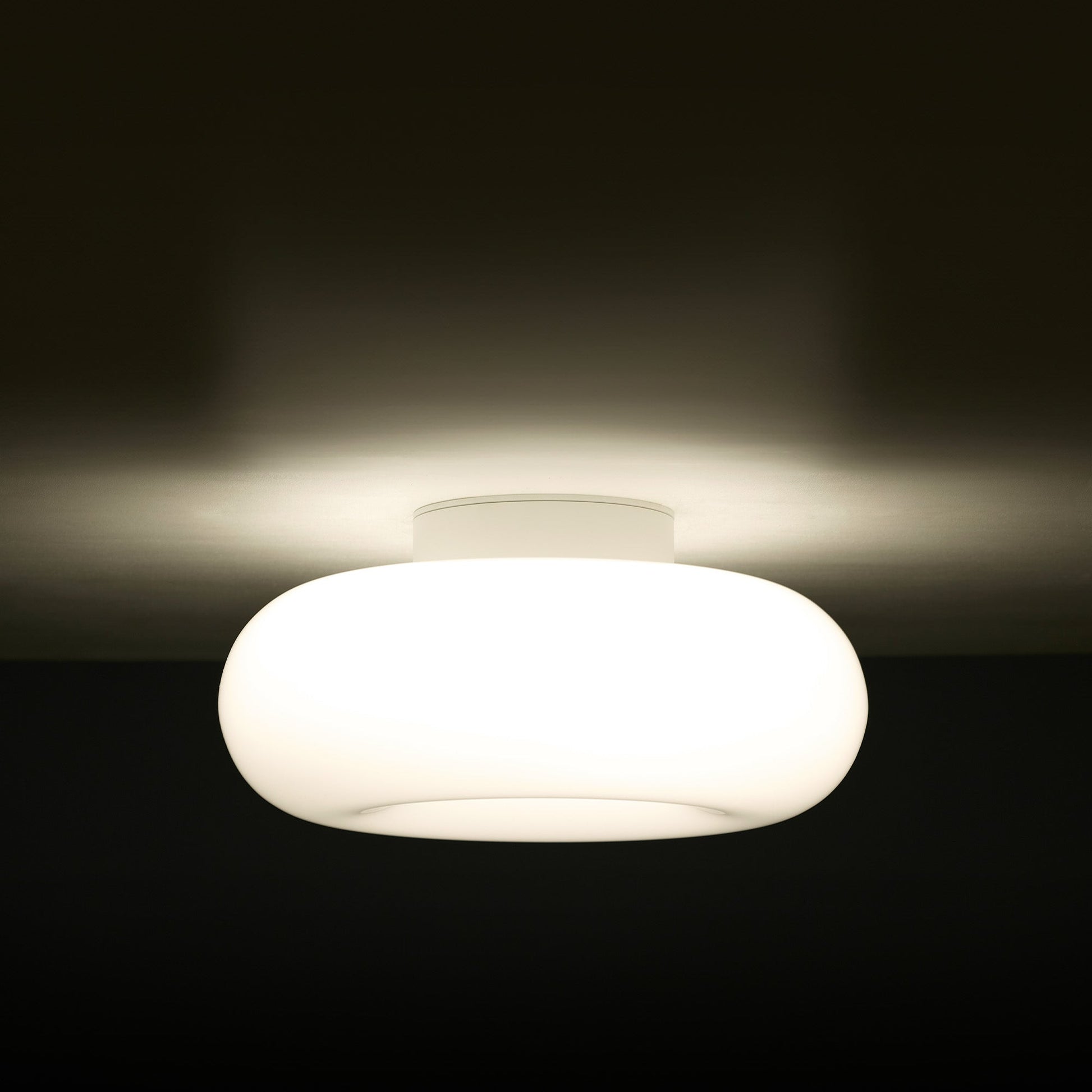 Torus Dimmable Medium Flush Ceiling & Wall Light Opal The Conran Shop ScentiMelti Wax Melts