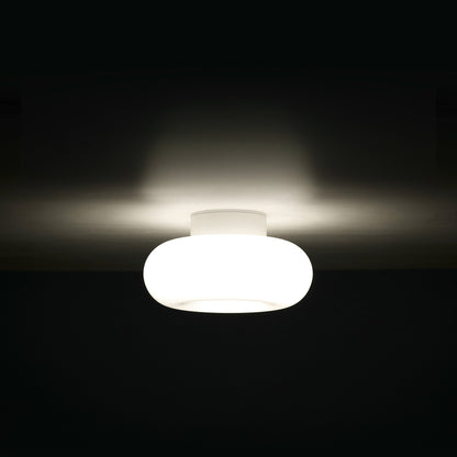 Torus Dimmable Small Flush Ceiling & Wall Light Opal The Conran Shop ScentiMelti Wax Melts