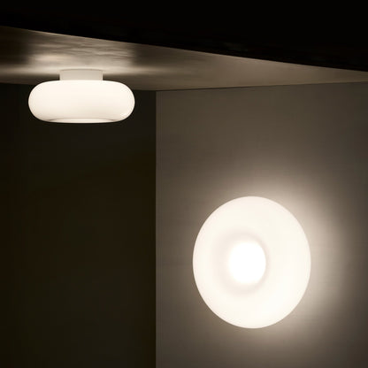 Torus Dimmable Large Flush Ceiling & Wall Light Opal The Conran Shop ScentiMelti Wax Melts