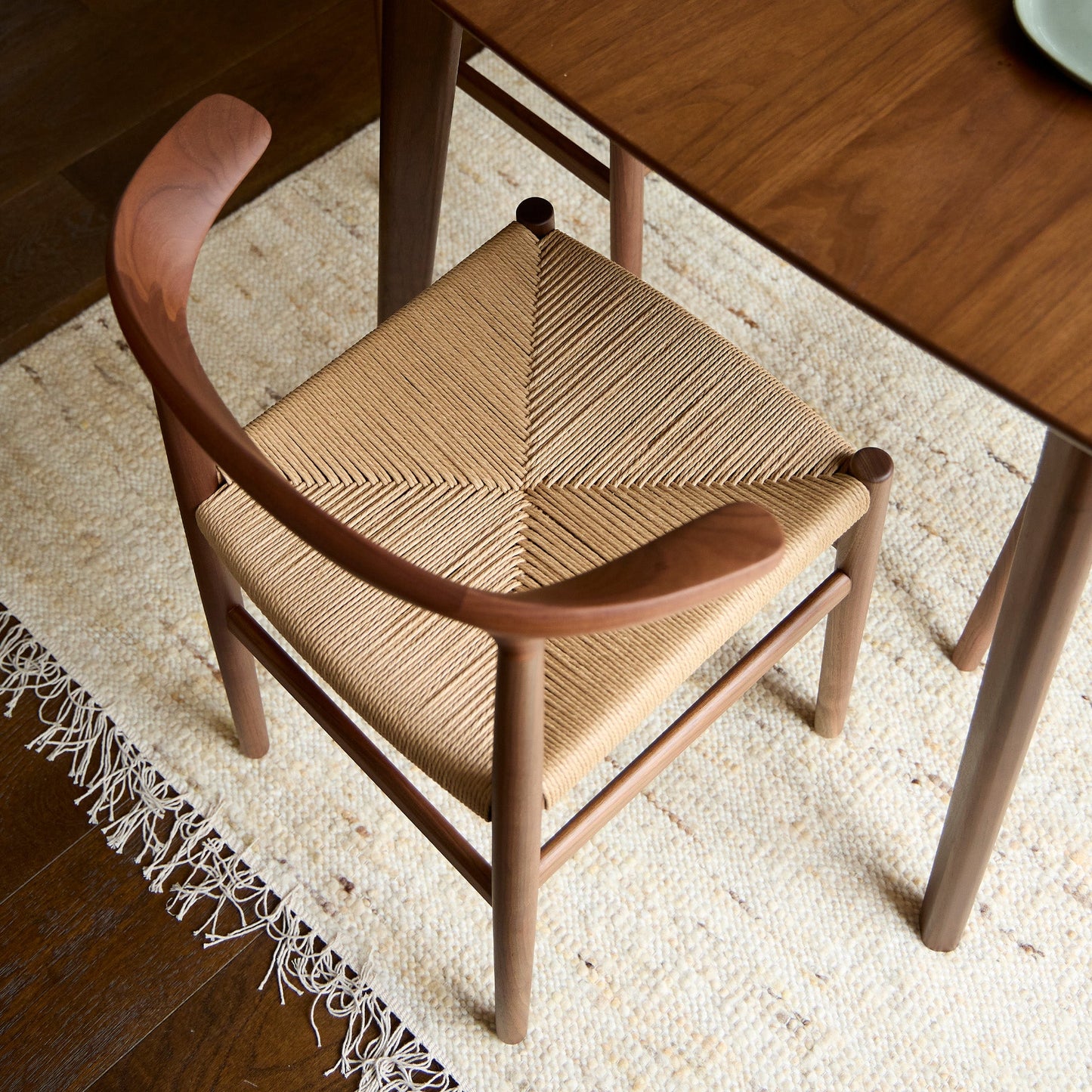 Delta Chair Papercord & Walnut - ScentiMelti Home Fragrance, Beauty & Gifts UK