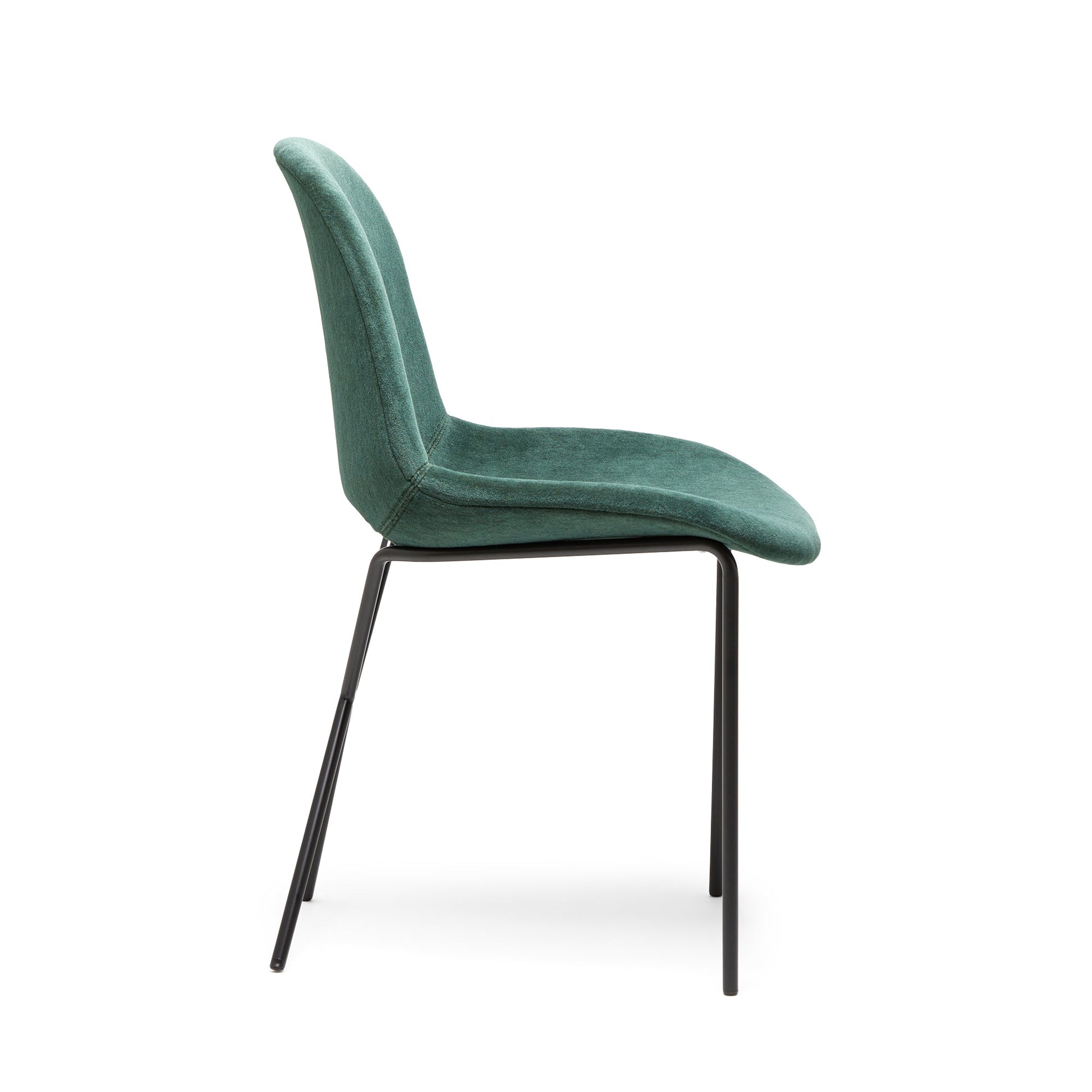 Cross Leg Side Chair Alpaca Velvet Emerald - ScentiMelti Home Fragrance, Beauty & Gifts UK