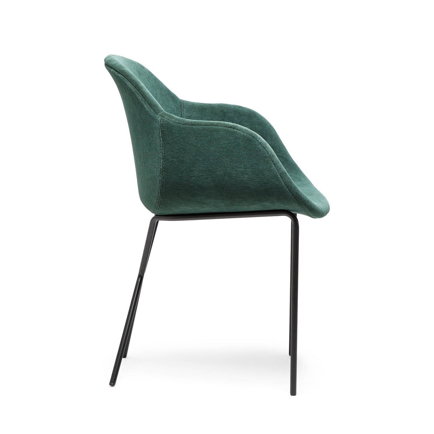 Cross Leg Armchair Alpaca Velvet Emerald - ScentiMelti Home Fragrance, Beauty & Gifts UK