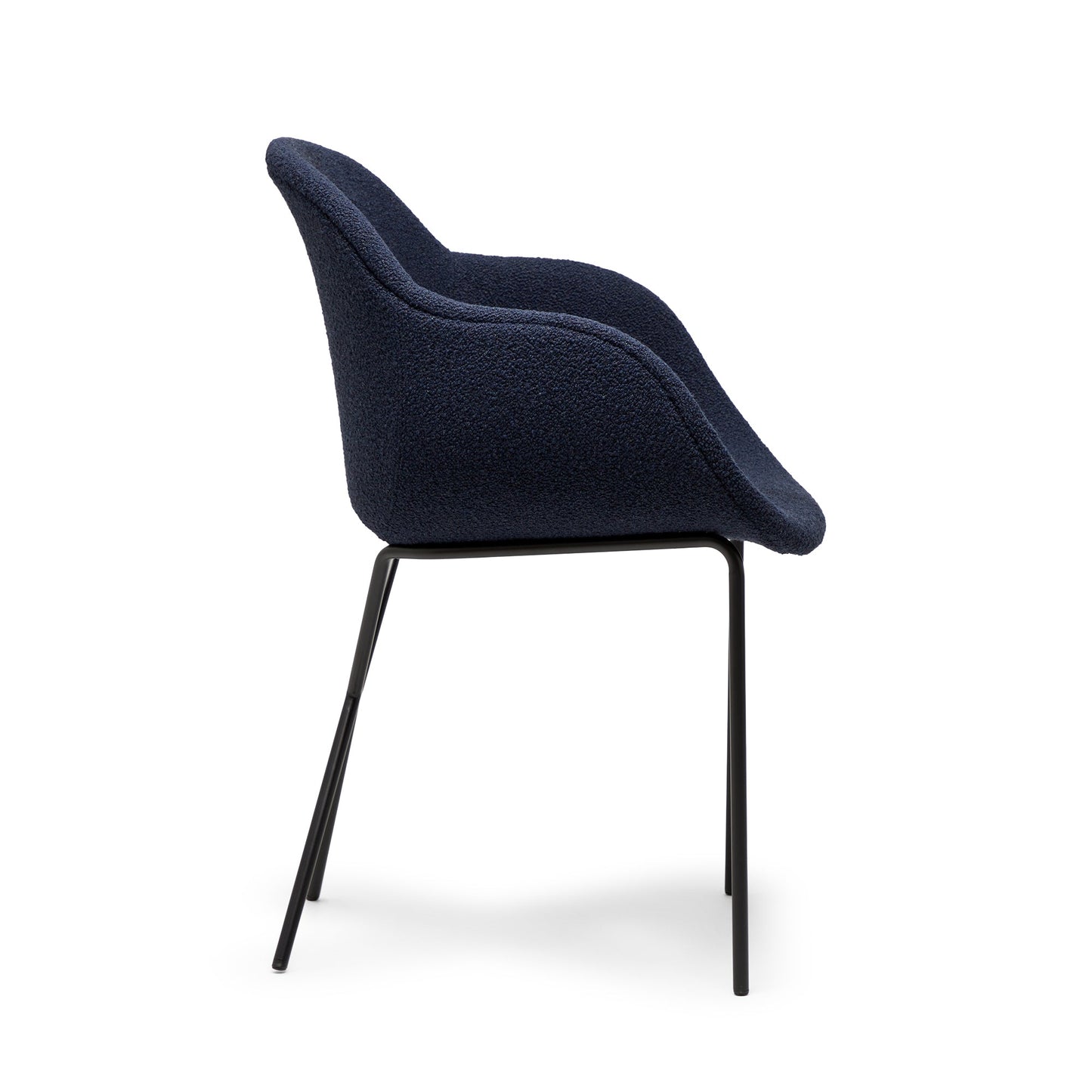 Cross Leg Armchair Riso Boucle Midnight - ScentiMelti Home Fragrance, Beauty & Gifts UK