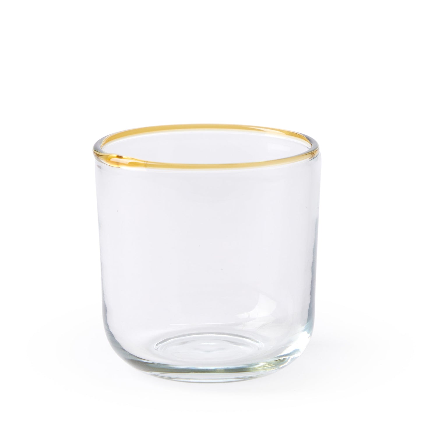 Pop Coloured Rim Tumbler Amber - ScentiMelti Home Fragrance, Beauty & Gifts UK