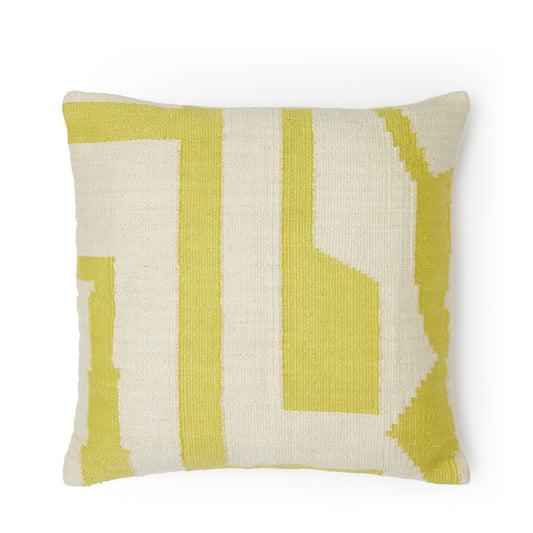 Lyne Cushion Cover Chartreuse  50 x 50cm - ScentiMelti Home Fragrance, Beauty & Gifts UK