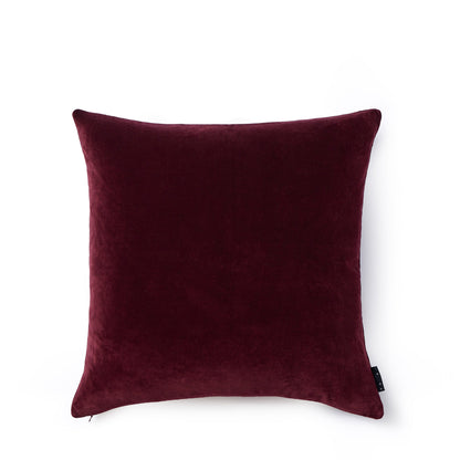 Velvet Cushion Cover Burgundy 50 x 50cm - ScentiMelti Home Fragrance, Beauty & Gifts UK