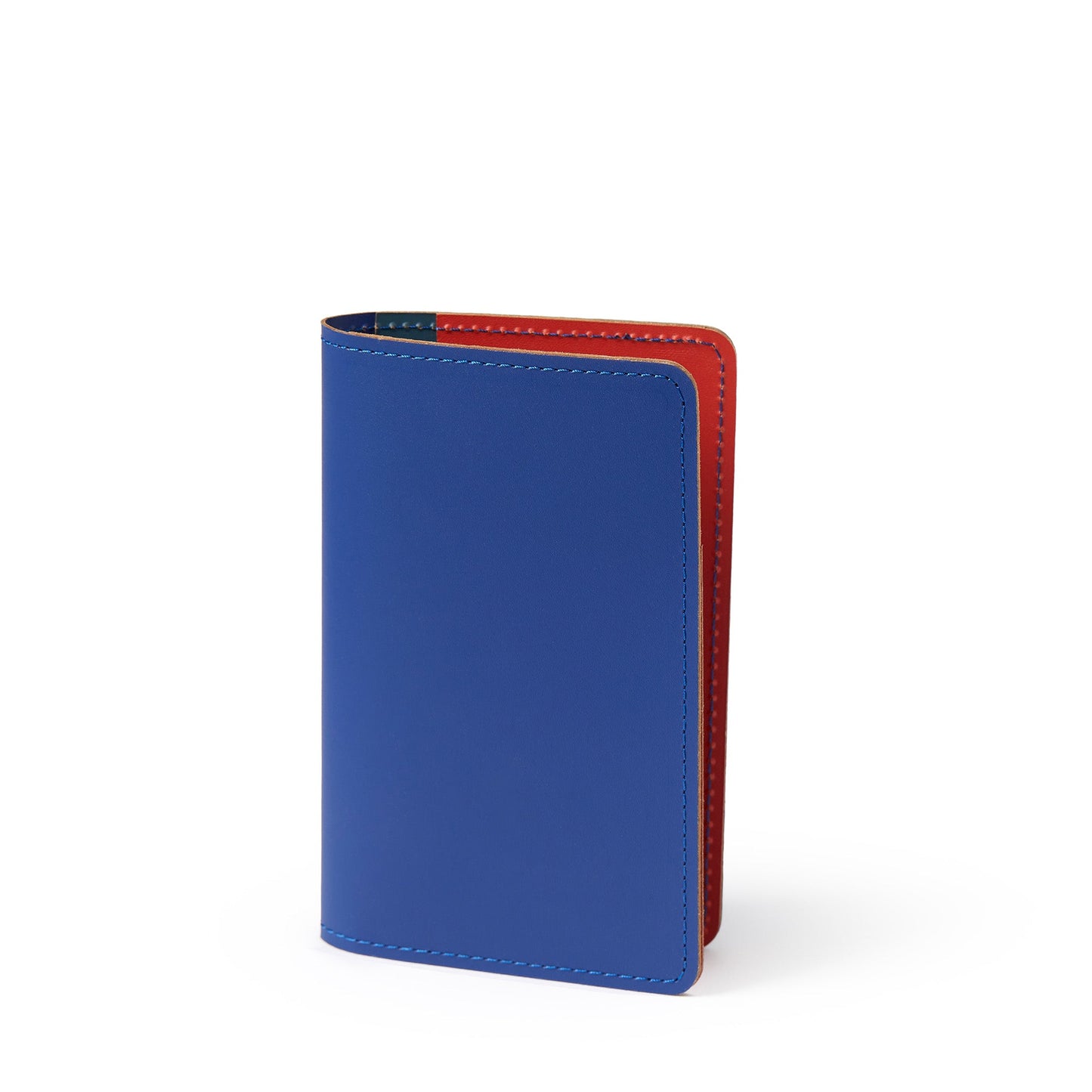 Cuero Two Tone Passport Holder Blue, Red & Petrol - ScentiMelti Home Fragrance, Beauty & Gifts UK