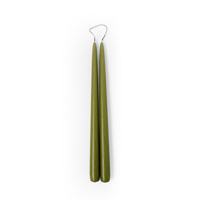 Taper Candle Pair Olive 30cm - ScentiMelti Home Fragrance, Beauty & Gifts UK