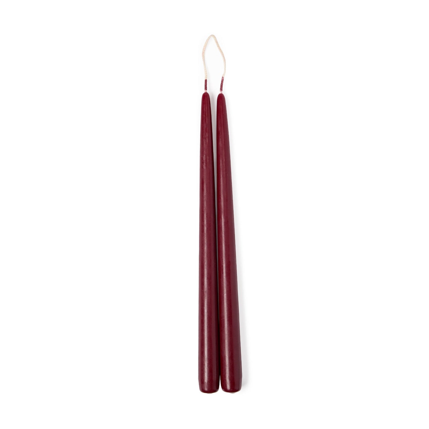 Taper Candle Pair Burgundy 30cm - ScentiMelti Home Fragrance, Beauty & Gifts UK