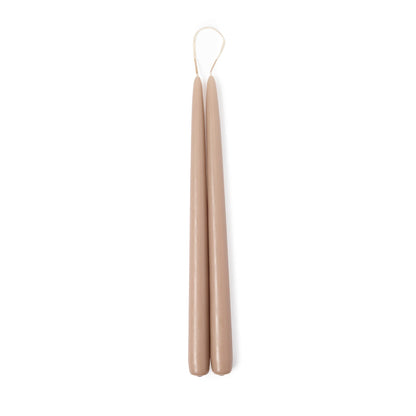 Taper Candle Pair Taupe 30cm - ScentiMelti Home Fragrance, Beauty & Gifts UK