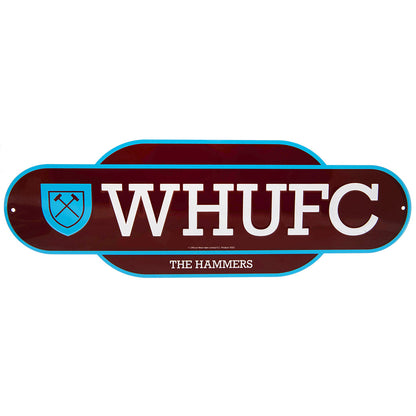 West Ham United FC Colour Retro Sign Sweetlea Gifts Ltd ScentiMelti Wax Melts