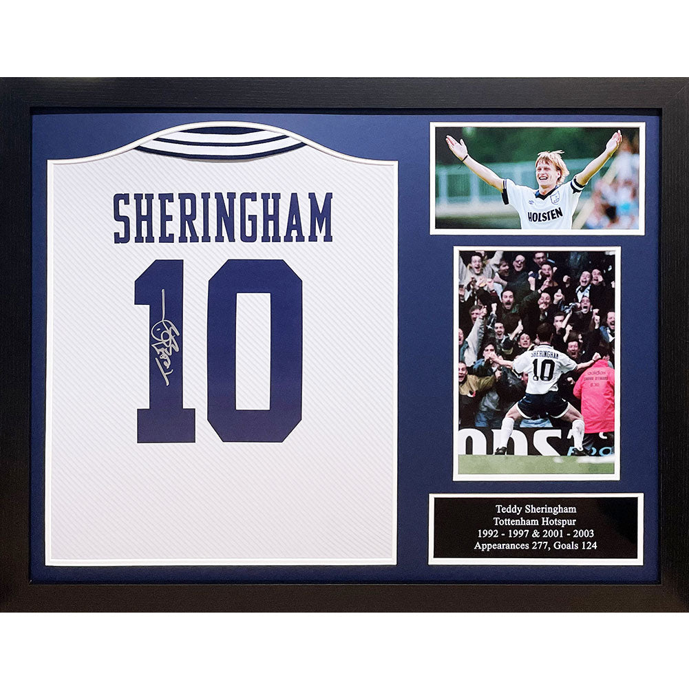 Tottenham Hotspur FC 1994 Sheringham Signed Shirt (Framed) Sweetlea Gifts Ltd ScentiMelti Wax Melts