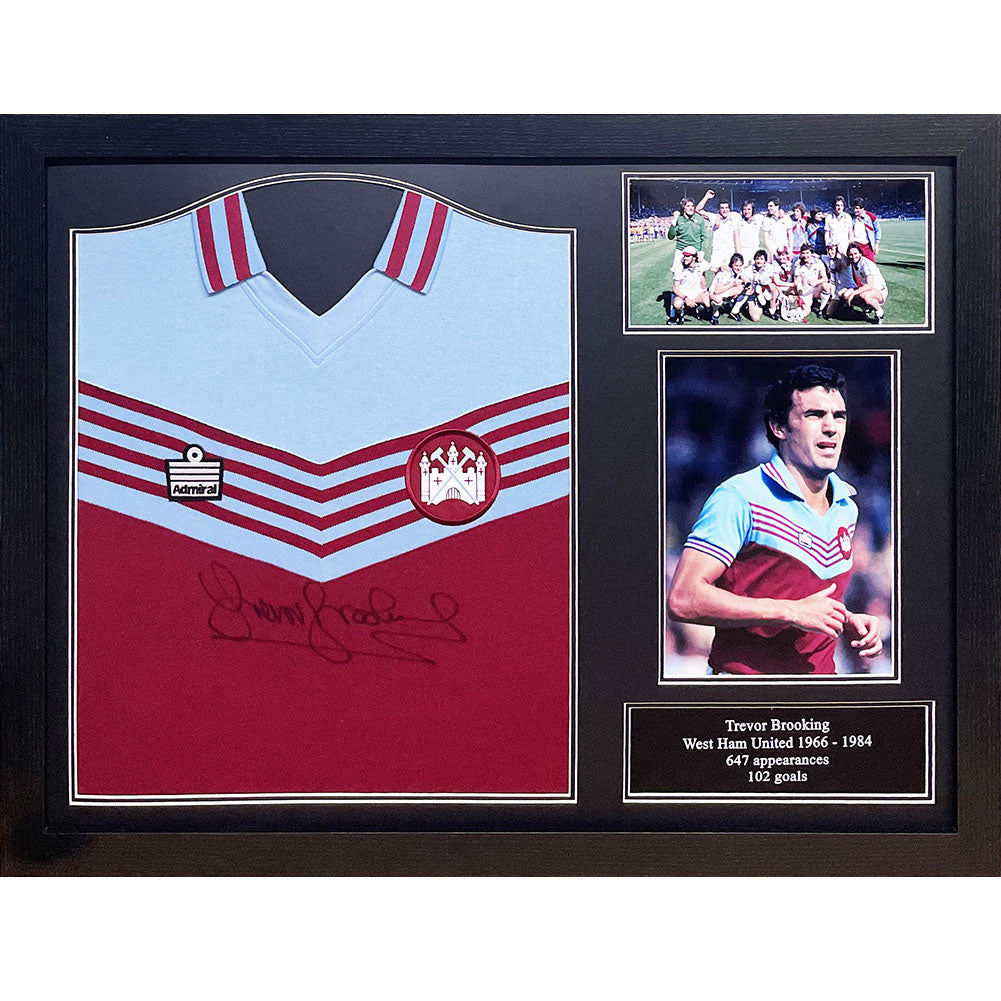 West Ham United FC 1980 Brooking Signed Shirt (Framed) Sweetlea Gifts Ltd ScentiMelti Wax Melts